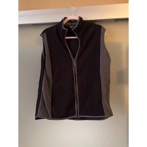 Woolrich Women's Vest Size M Black With Grey Trim